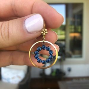 Pretty Clair Beau dark blue earrings!